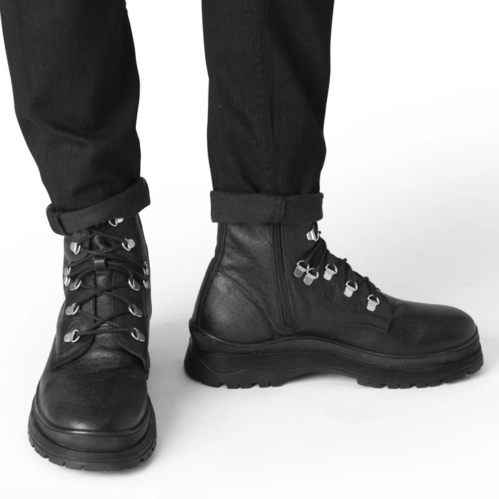 LAUREL BOOT fekete bőr