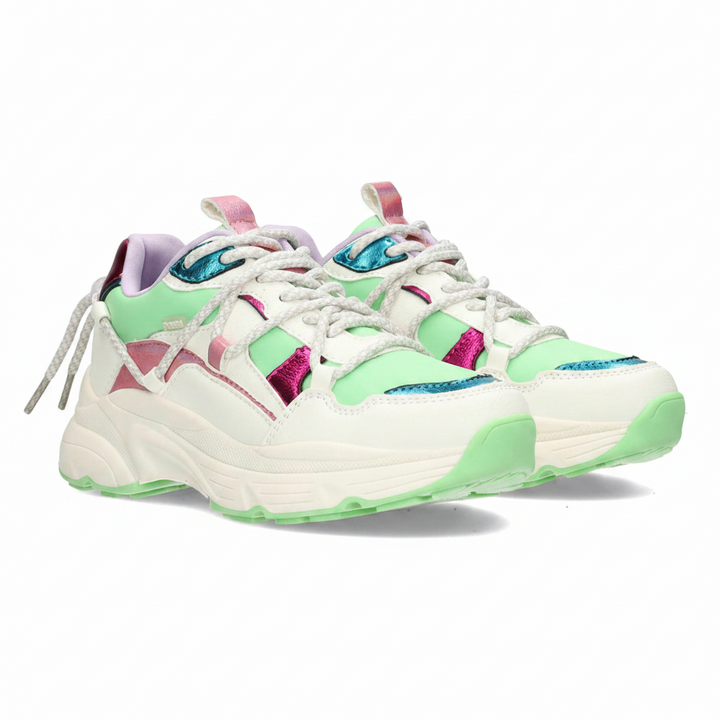 Madee sneaker alb/verde