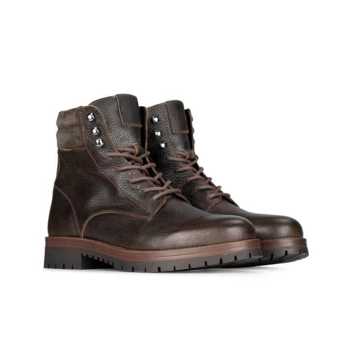 Mario sötétbarna fűzős csizma