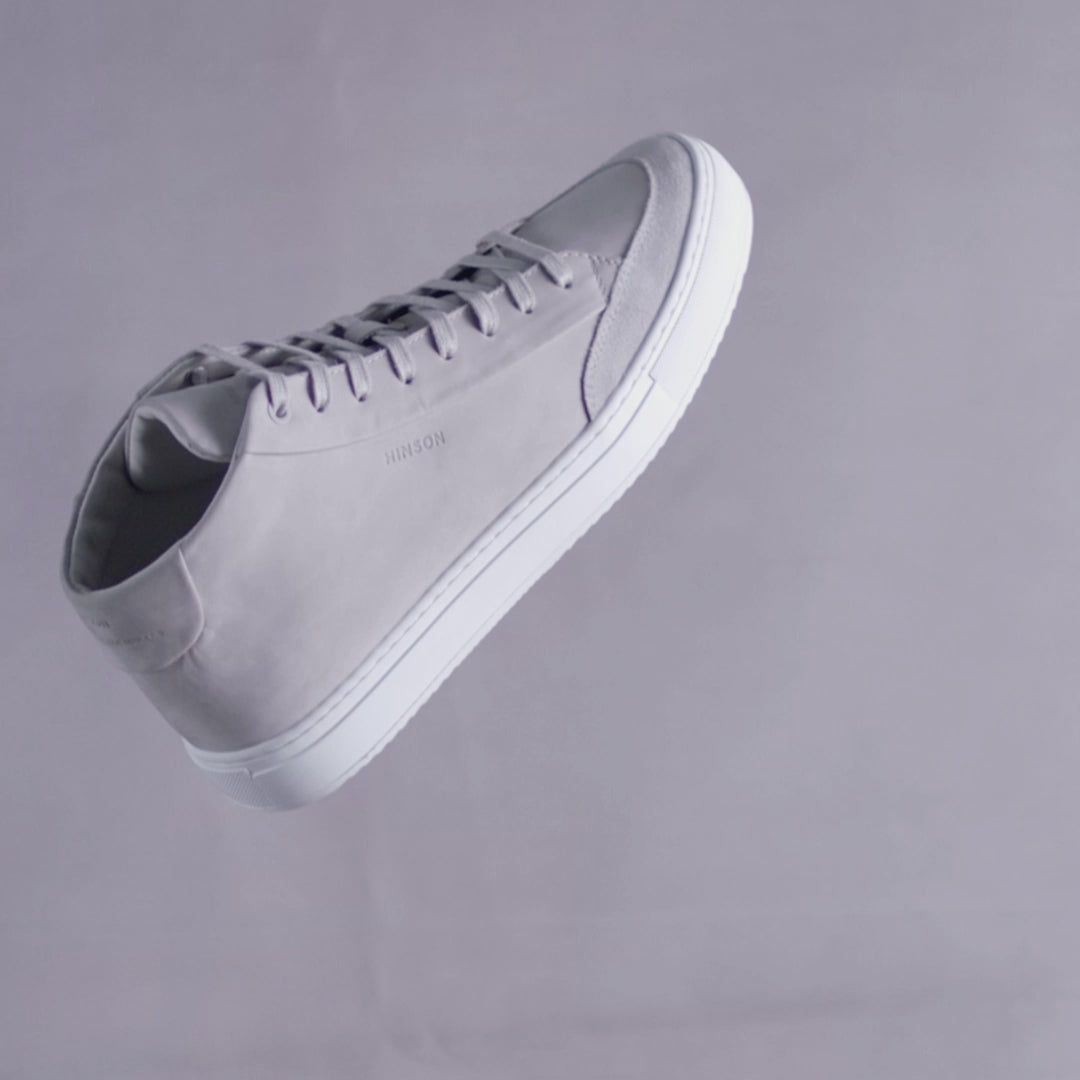 SORREN SINNET HIGH világosszürke bőr nubuk sneaker