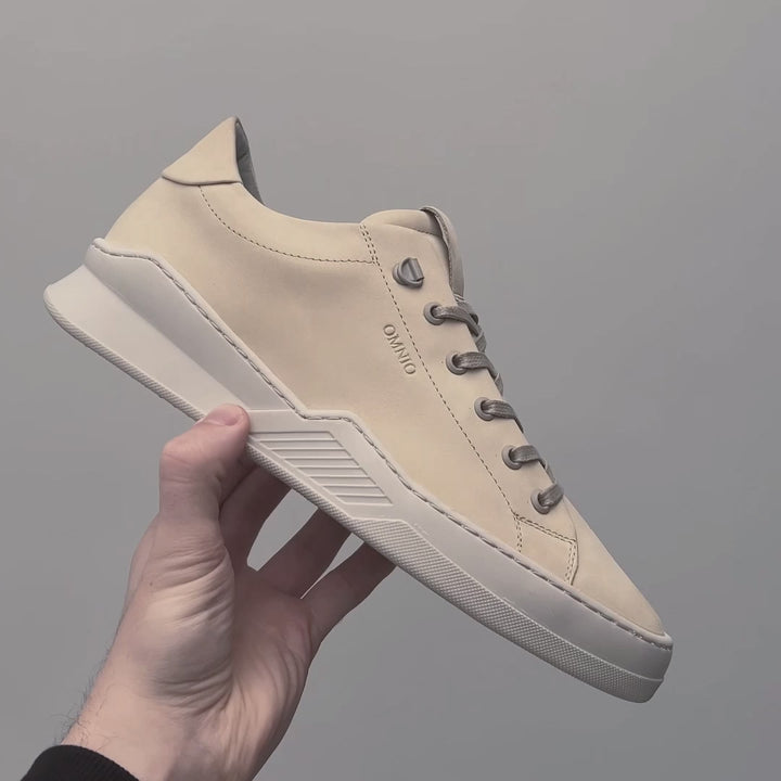 ESKO CITY LOW bézs nubuk sneaker