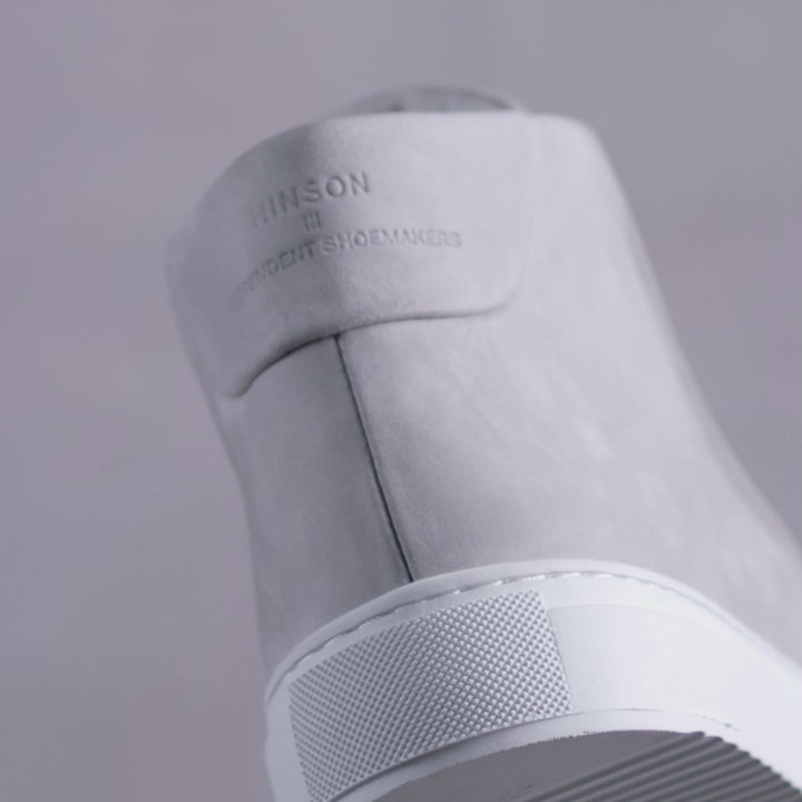 SORREN SINNET HIGH világosszürke bőr nubuk sneaker