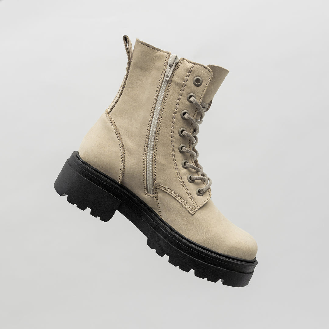 SHARI MID COMBAT bézs nubuk