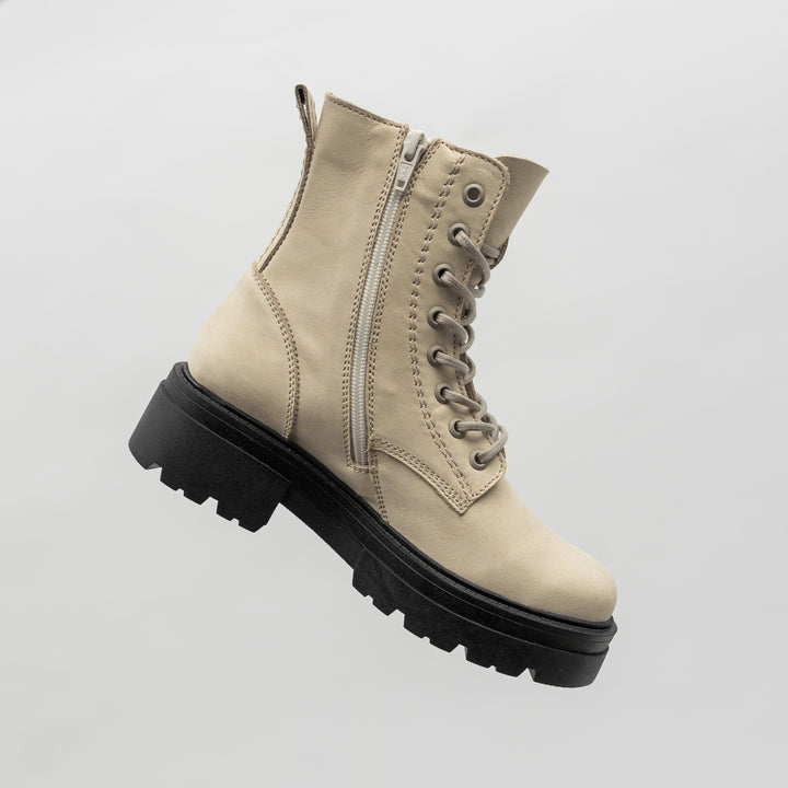 SHARI MID COMBAT bézs nubuk