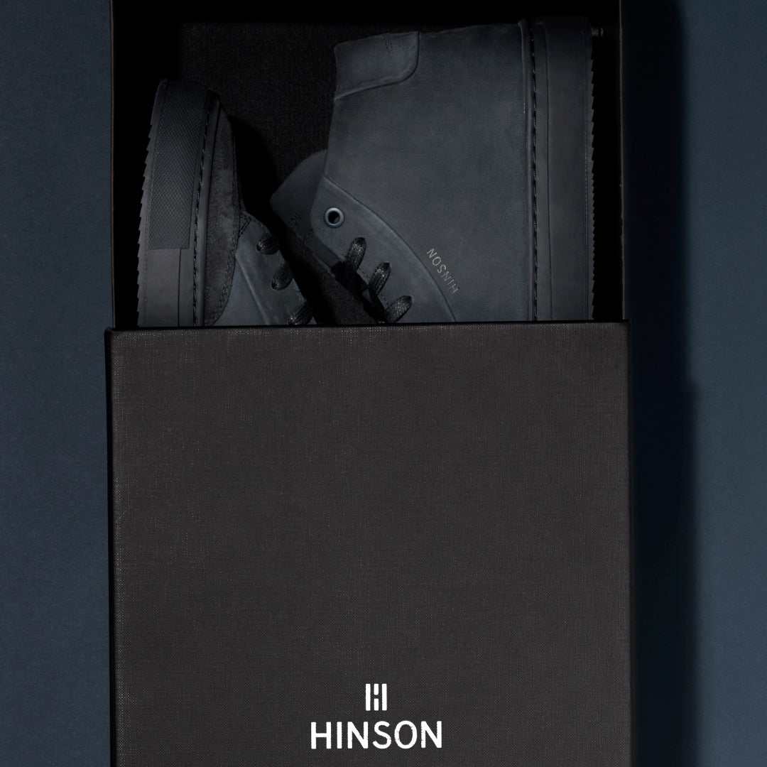 SORREN SINNET HIGH Dk kék bőr nubuk sneaker