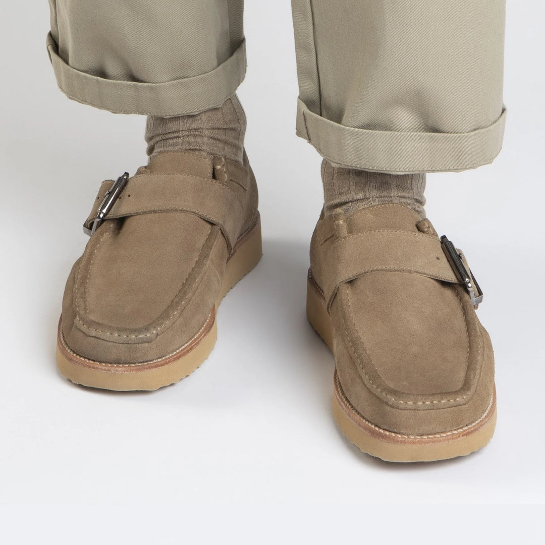 TOMMY SHOES Oatmeal Velour bőr sneaker