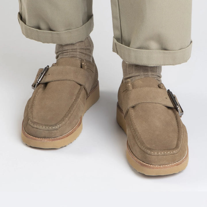 TOMMY SHOES Oatmeal Velour bőr sneaker
