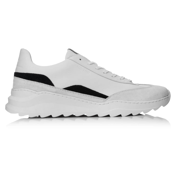 VIITOR TRACK LOW fehér/fekete bőr sneaker
