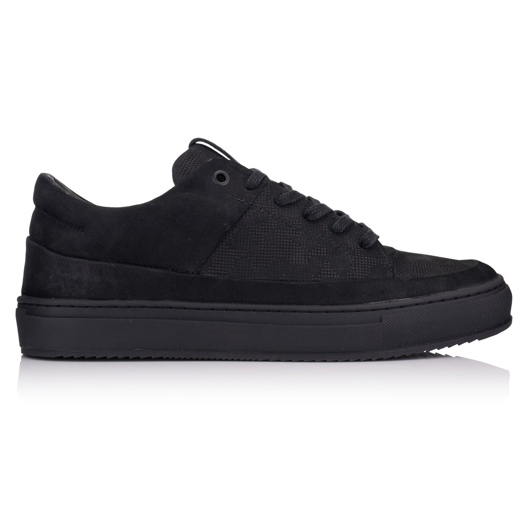 HINSON Sneaker Negru | Sorren P3 Low Black Geo Camo Embossed - s