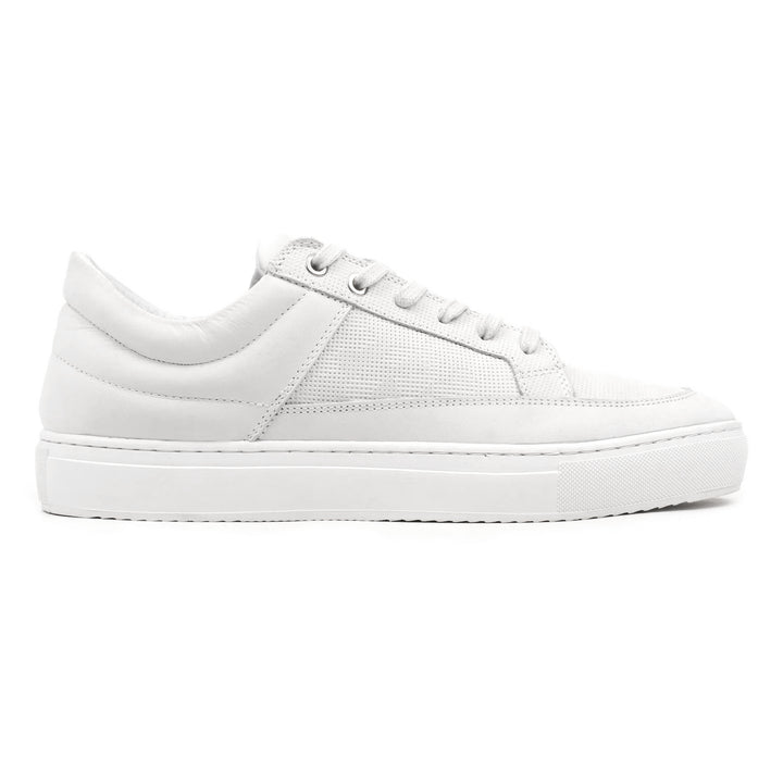 SORREN PADDED LOW fehér bőr nubuk sneaker