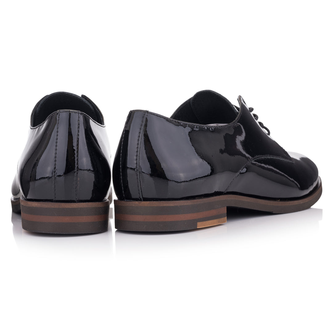 LIDIA GIBSON fekete bőr Patent sneaker