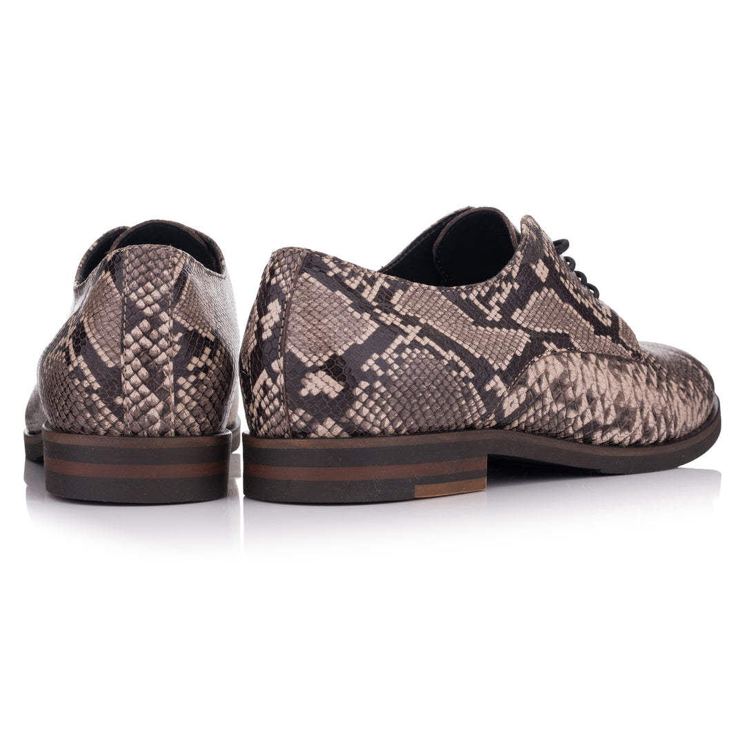 LIDIA GIBSON Lt.taupe bőr Snake sneaker