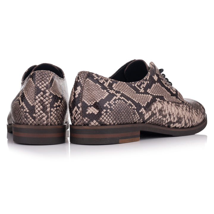 LIDIA GIBSON Lt.taupe bőr Snake sneaker