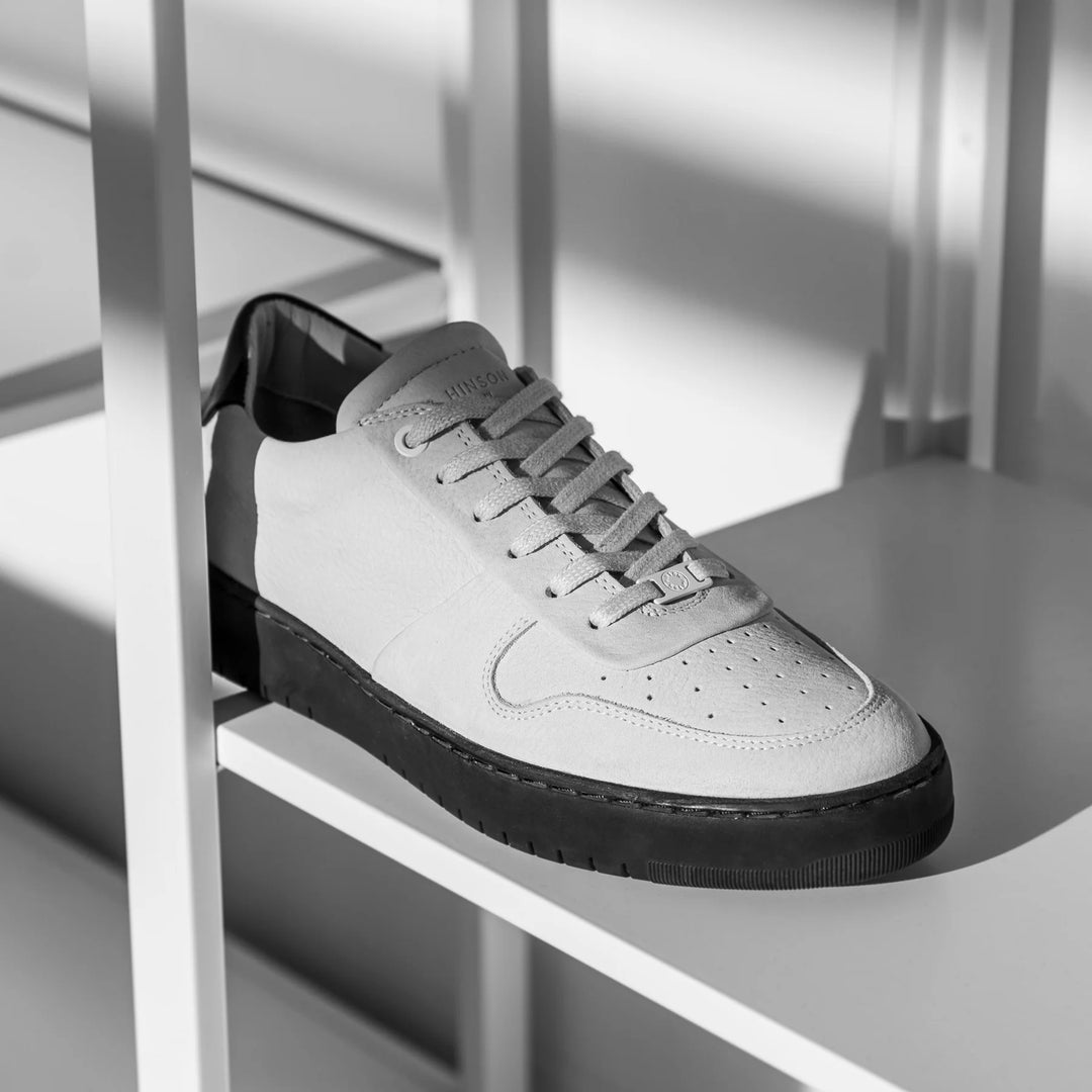 BENNET SONDER EIGHT fehér bőr nubuk sneaker