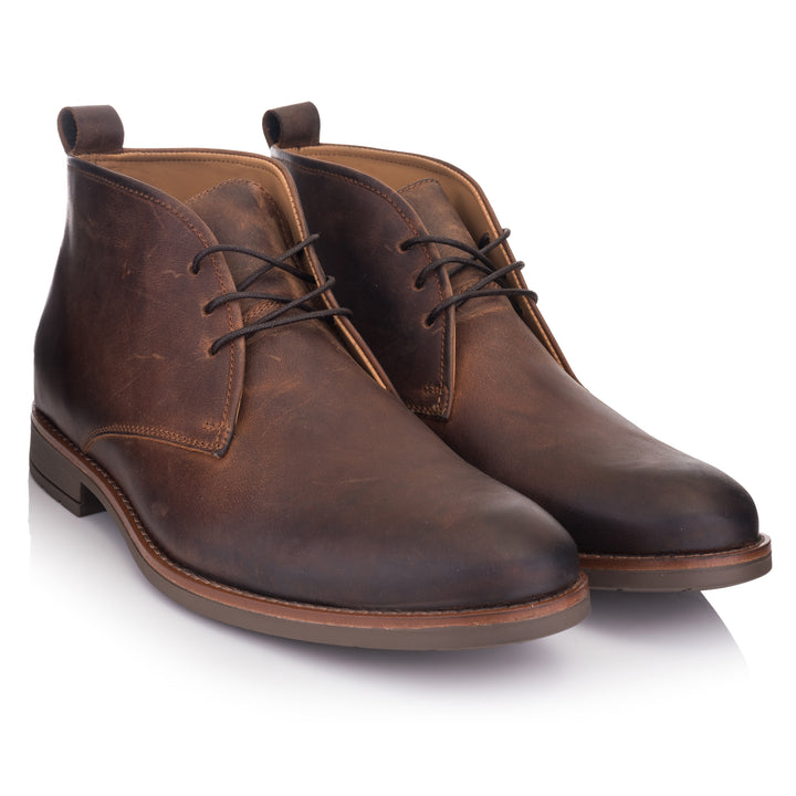 BATAVIA CHUCKA 2 konyak színű bőr Pull up sneaker