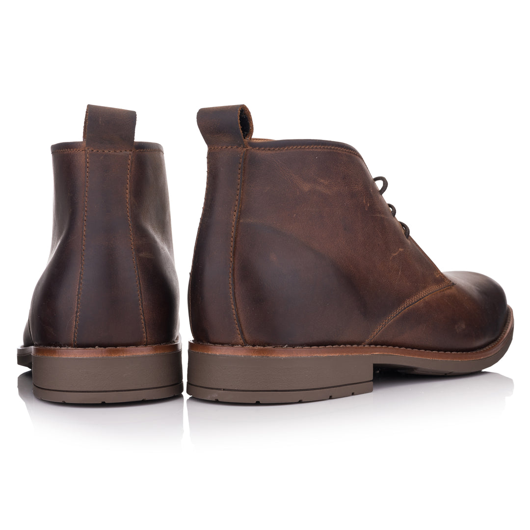 BATAVIA CHUCKA 2 konyak színű bőr Pull up sneaker