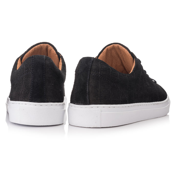 VELO ECO Coda fekete dombornyomott bőr sneaker