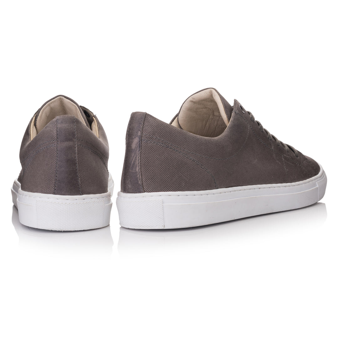 OMNIO Sneaker Gri | Velo Sneaker Eco Microforo Grey Embossed Leather - b