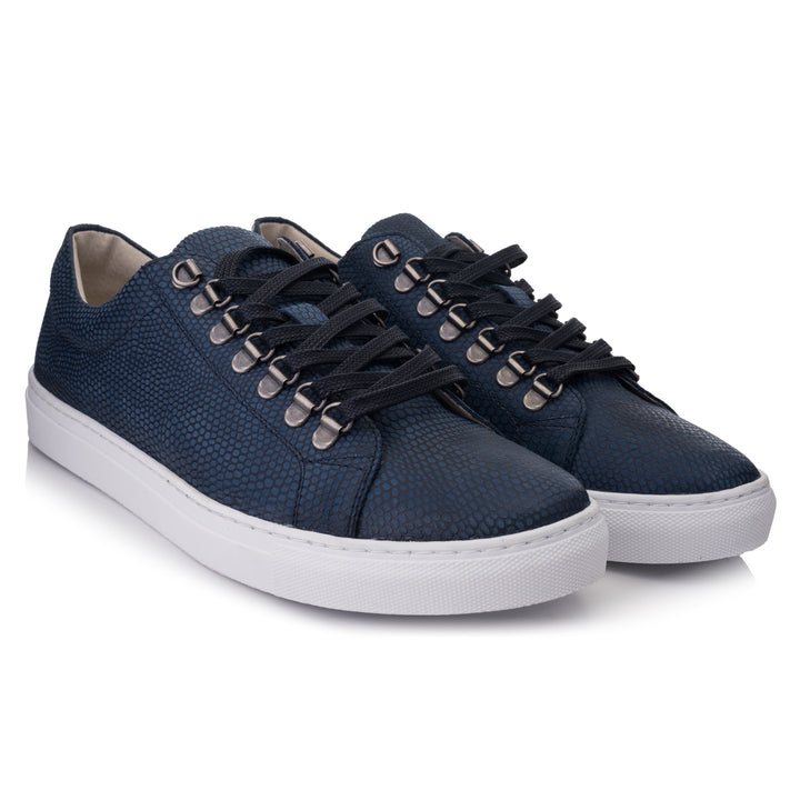 VELO ECO Lizzard sötétkék bőr sneaker