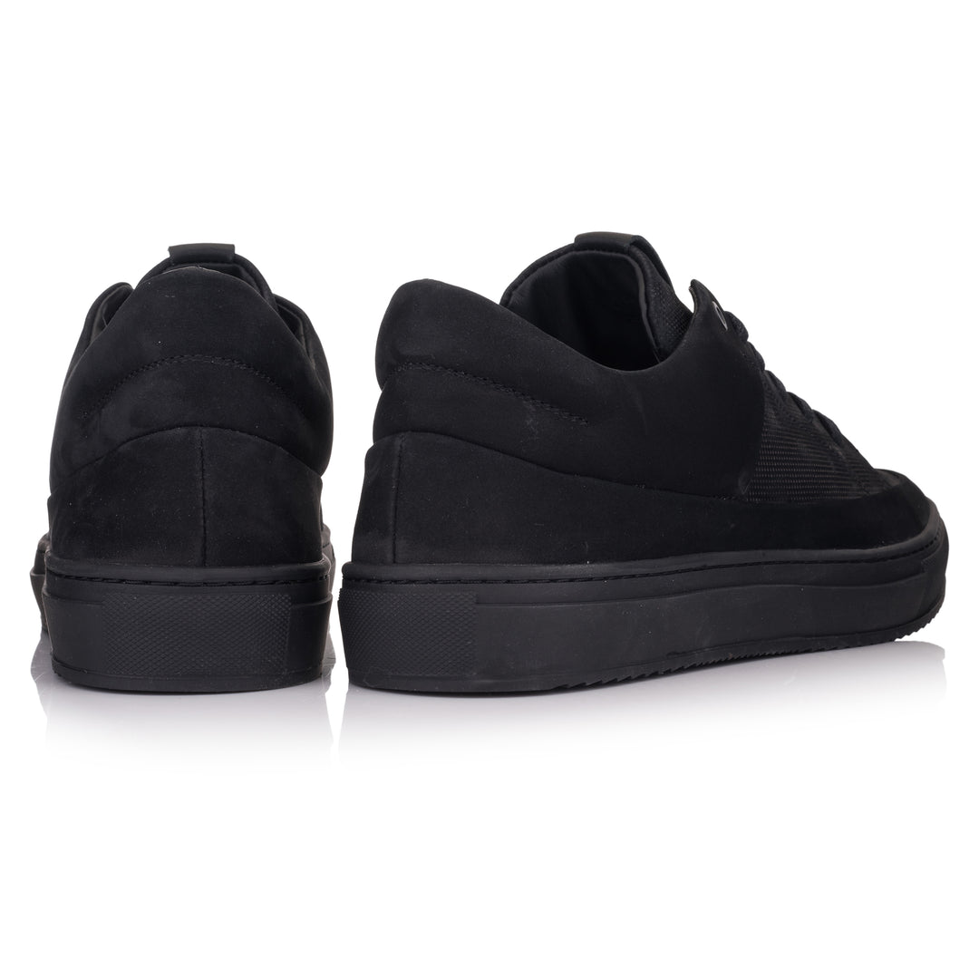 HINSON Sneaker Negru | Sorren P3 Low Black Geo Camo Embossed - b