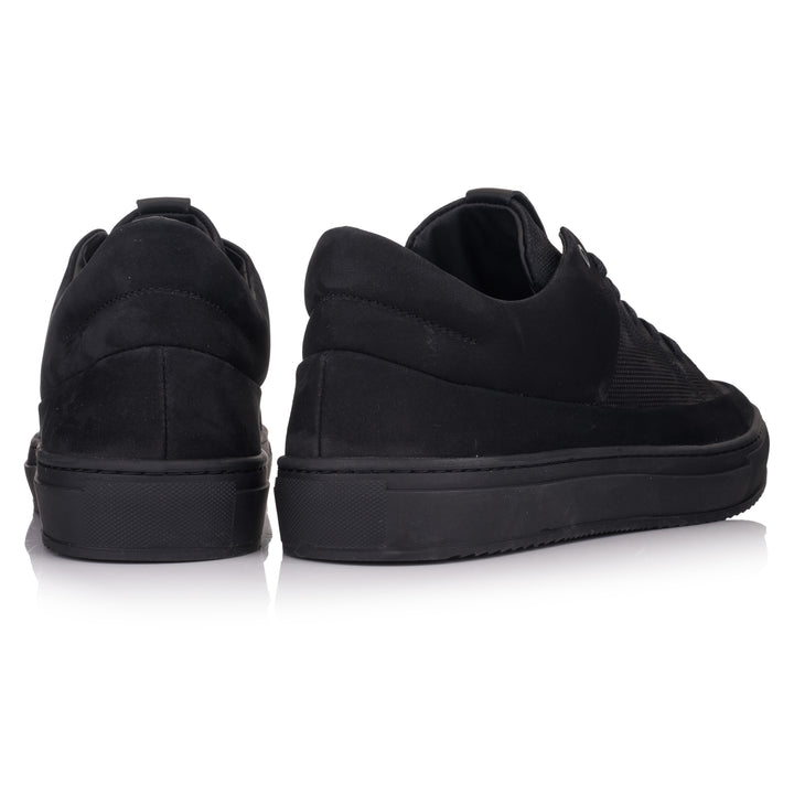 HINSON Sneaker Negru | Sorren P3 Low Black Geo Camo Embossed - b