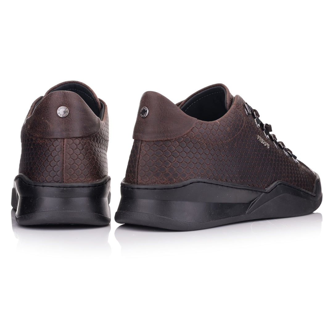 HINSON Sneaker Maro | Allin Dragon Low BS Dk.Brown-back