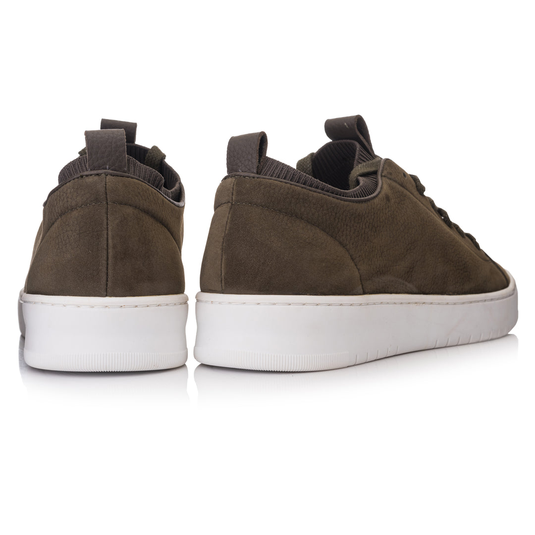HINSON Sneaker Olive | Bennet Cruse Olive Nubuck - b