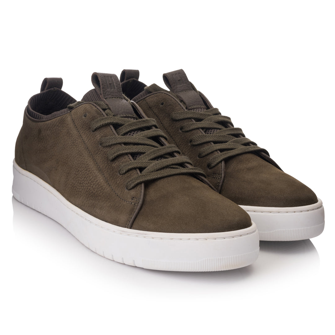 HINSON Sneaker Olive | Bennet Cruse Olive Nubuck - f