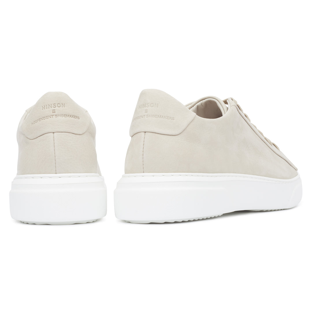 KEA BASE LOW bézs bőr nubuk sneaker