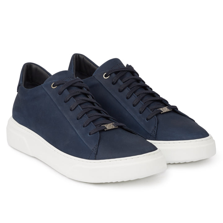 KEA BASE LOW sötétkék nubuk sneaker