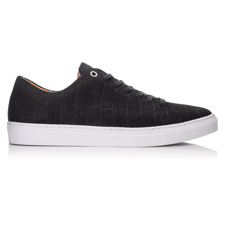 VELO ECO Coda fekete dombornyomott bőr sneaker