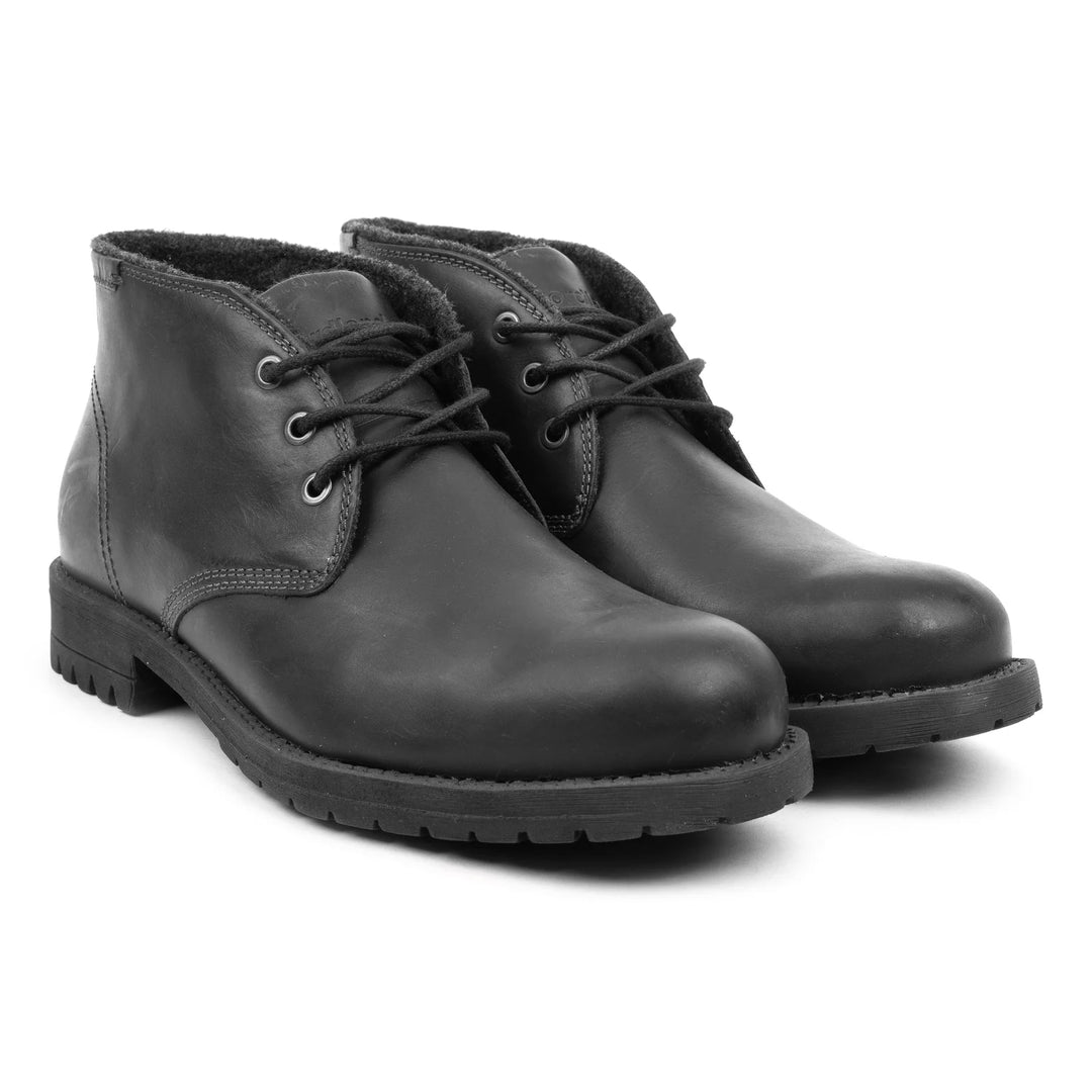 GORDON CHUCKA BOOT fekete bőr Pull up csizma