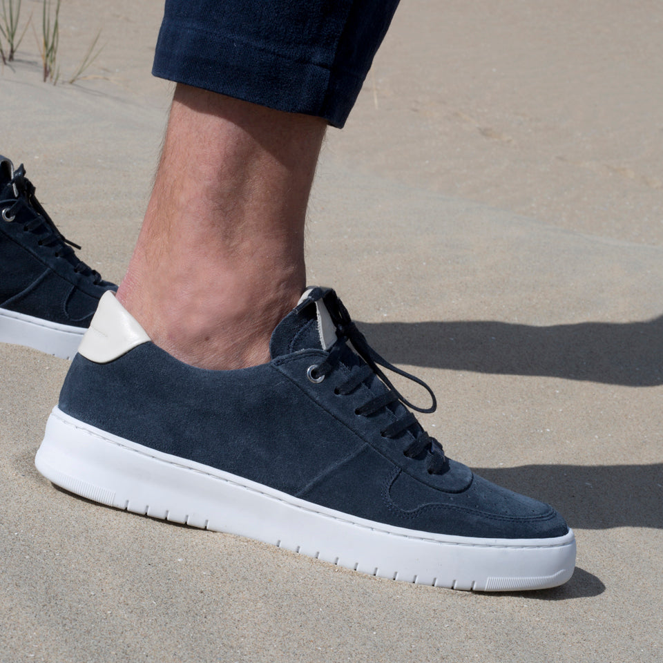 BENNET GETAWAY LOW Dk.kék bőr Suede sneaker