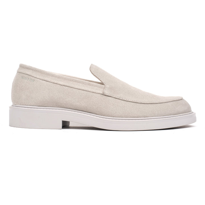 HINSON Mocasin Gri | Beatenberg Loafer Echo Lt Grey Suede-s