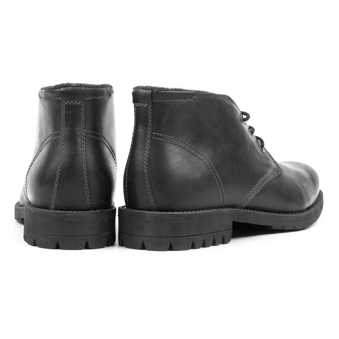 GORDON CHUCKA BOOT fekete bőr Pull up csizma