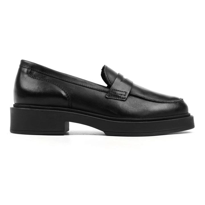 KALIE LOAFER fekete bőr