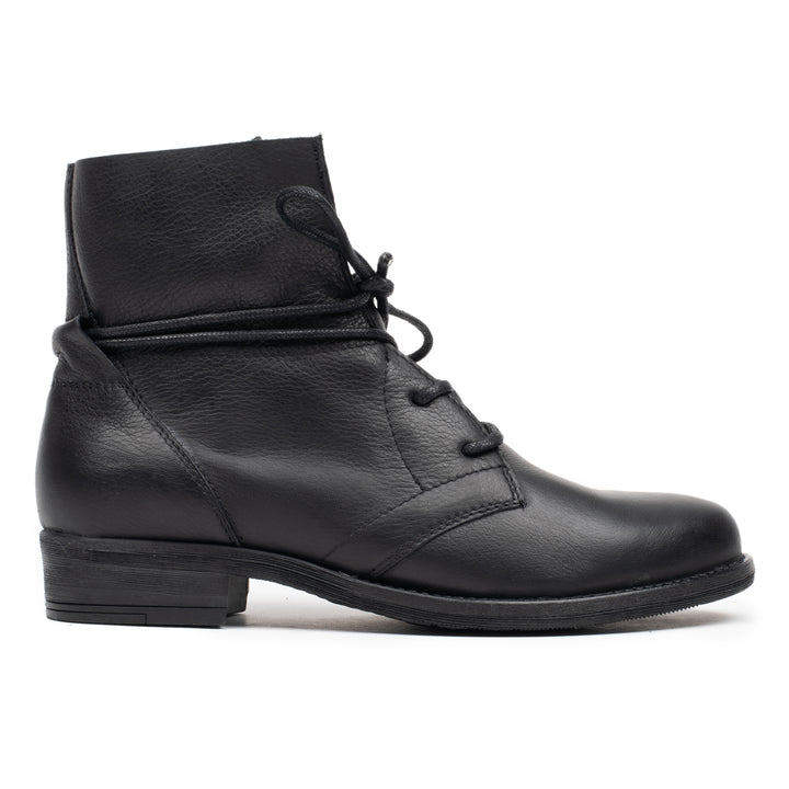 NEW LEVA 2 LACE fekete mart bőr sneaker