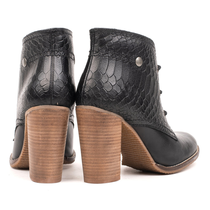 MILANO CHUCKA fekete Croco Embbosed sneaker