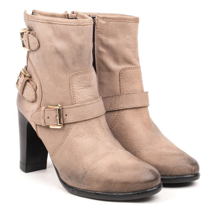 DINA STRAP BOOT szürke nubuk csizma