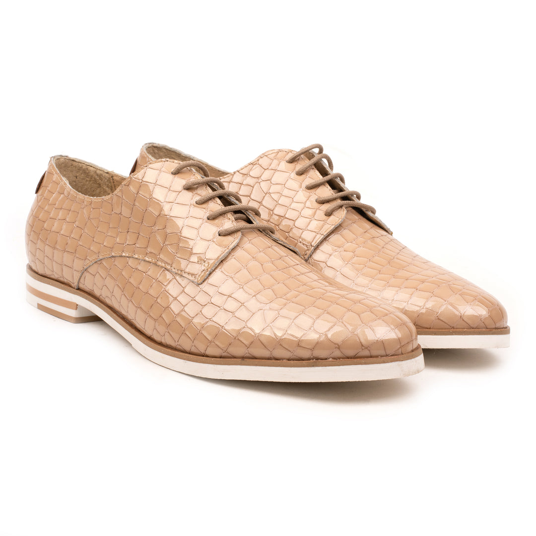 LIDIA OXFORT APL bézs Patent Embossed sneaker