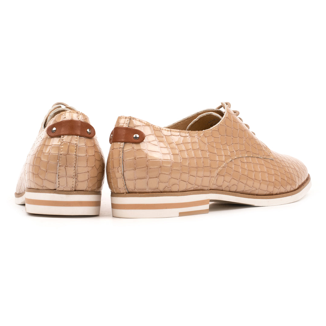 LIDIA OXFORT APL bézs Patent Embossed sneaker