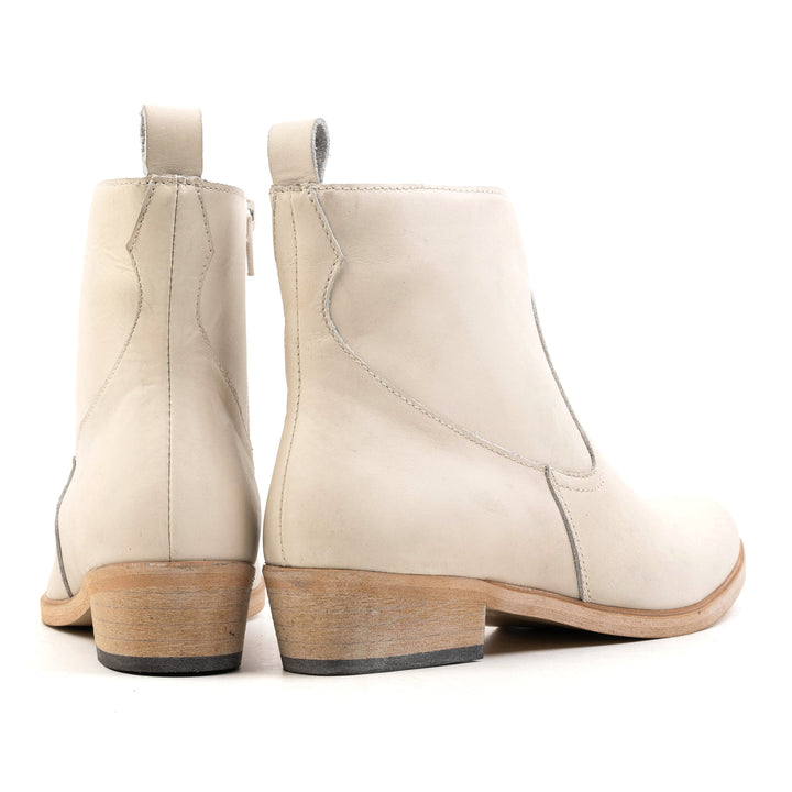 RICCIA ANKLE BOOT Ice bőr csizma