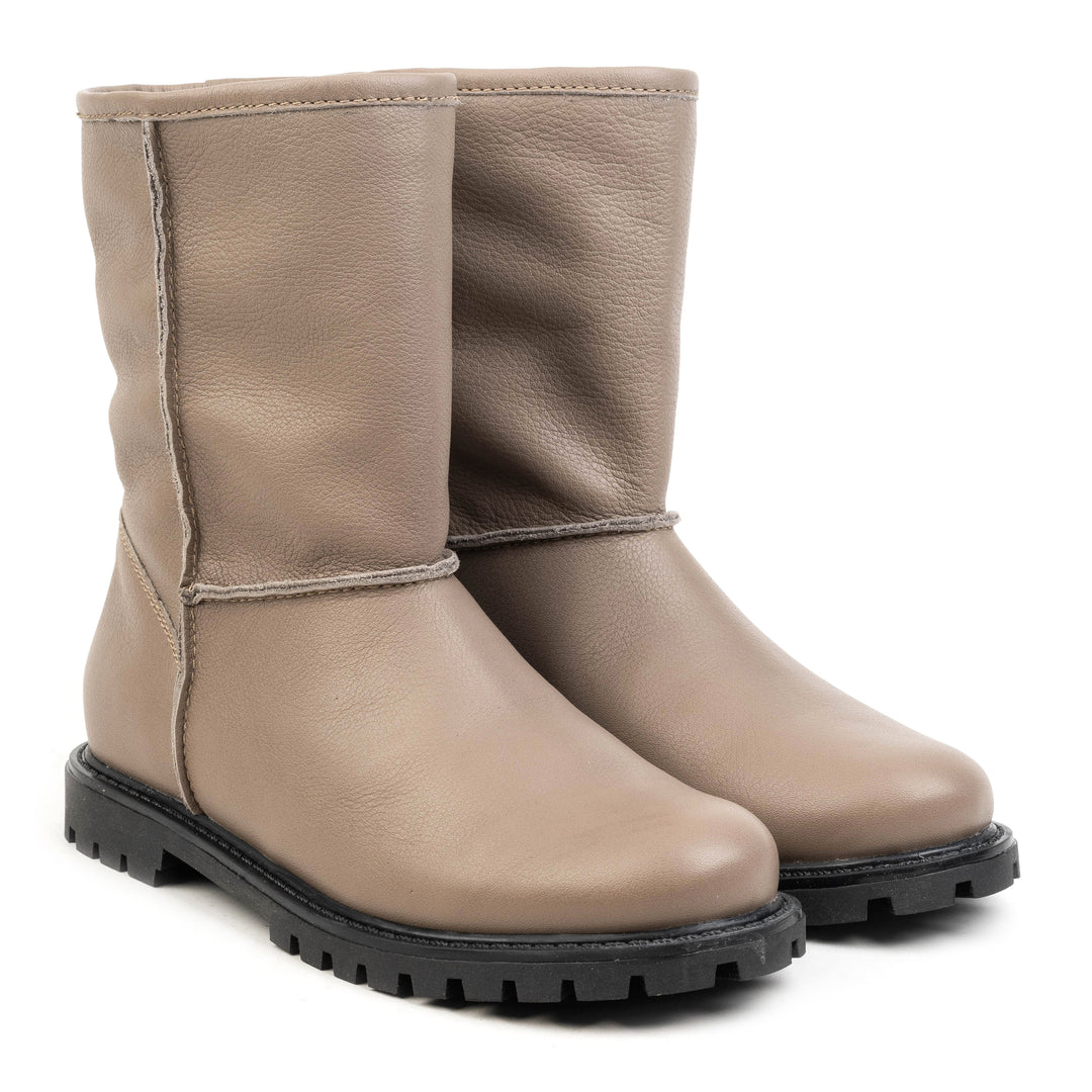 DART LADIES PULL-ON MID taupe bőr