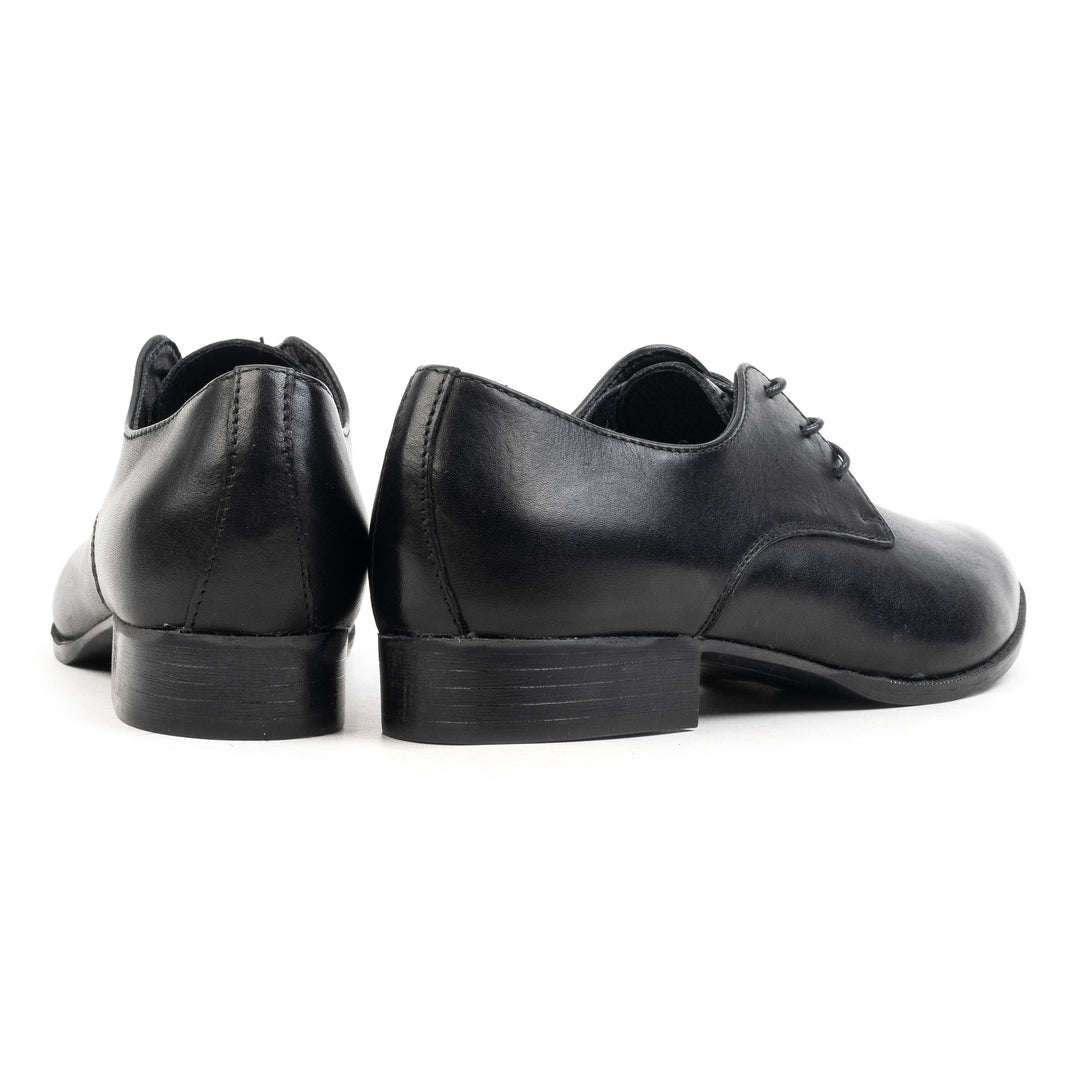 COLLETE Fűzős fekete bőr