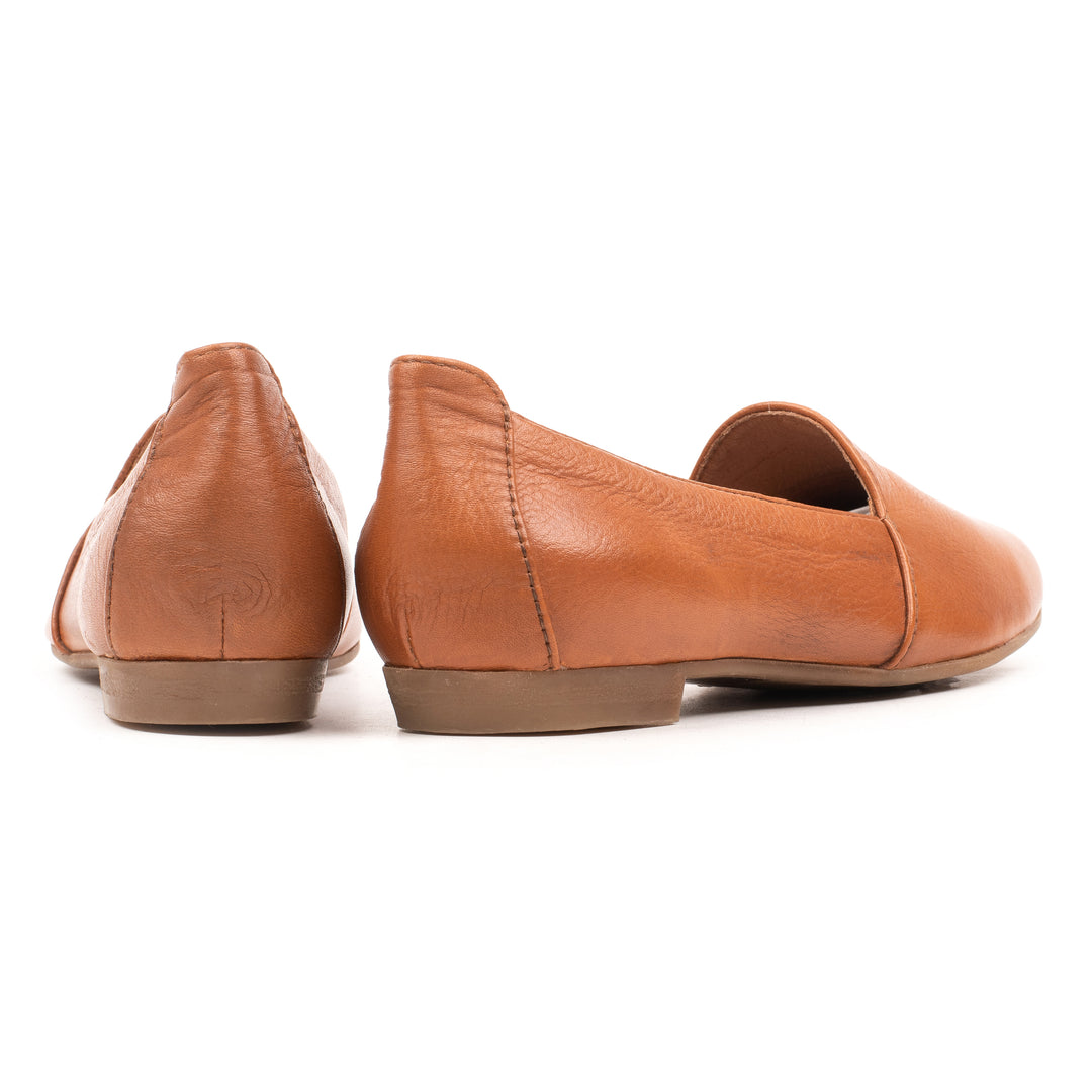 PREP CAPE LOAFER konyak színű mart bőr