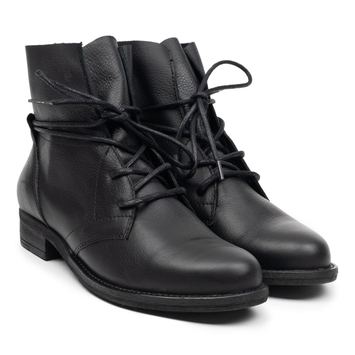 NEW LEVA 2 LACE fekete mart bőr sneaker