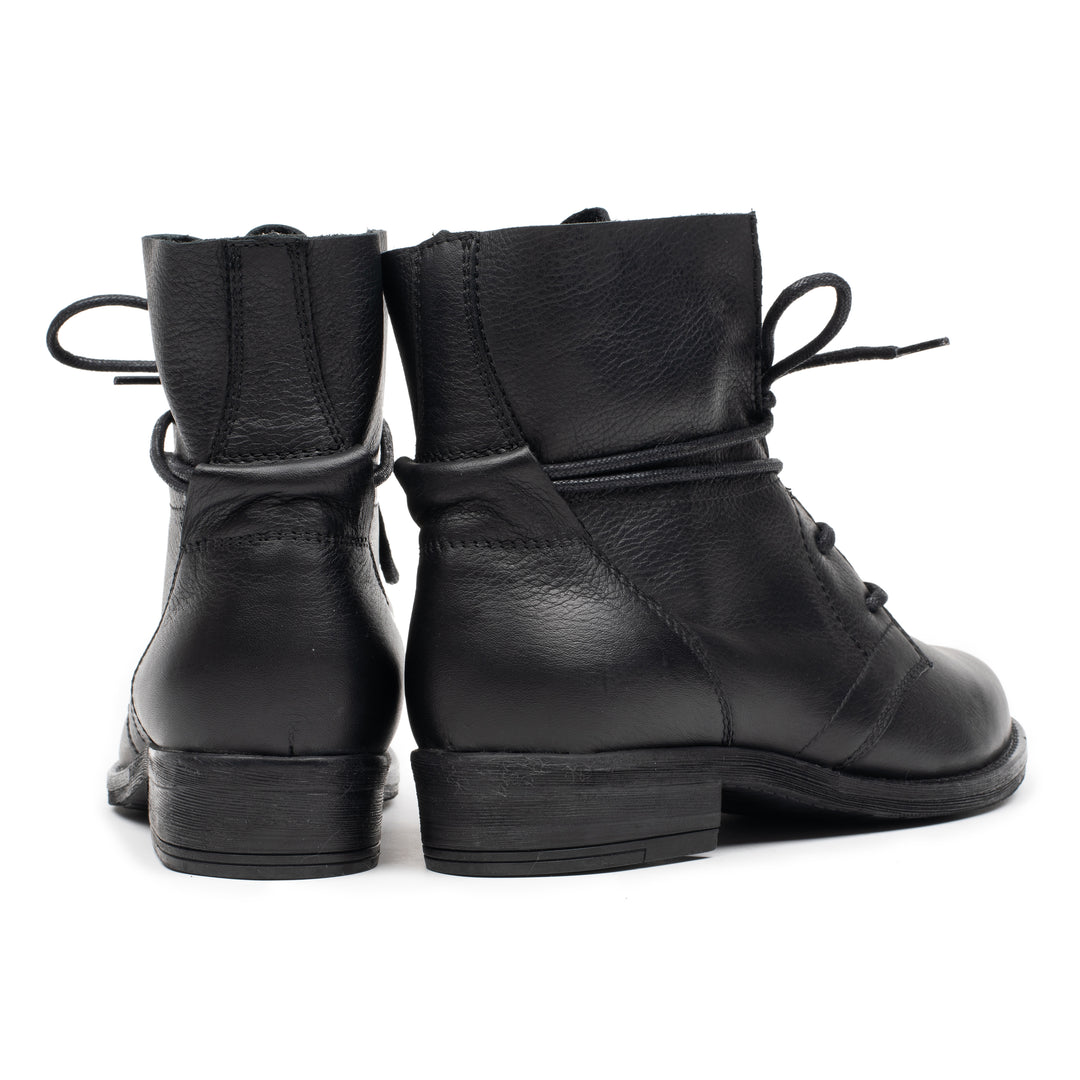 NEW LEVA 2 LACE fekete mart bőr sneaker