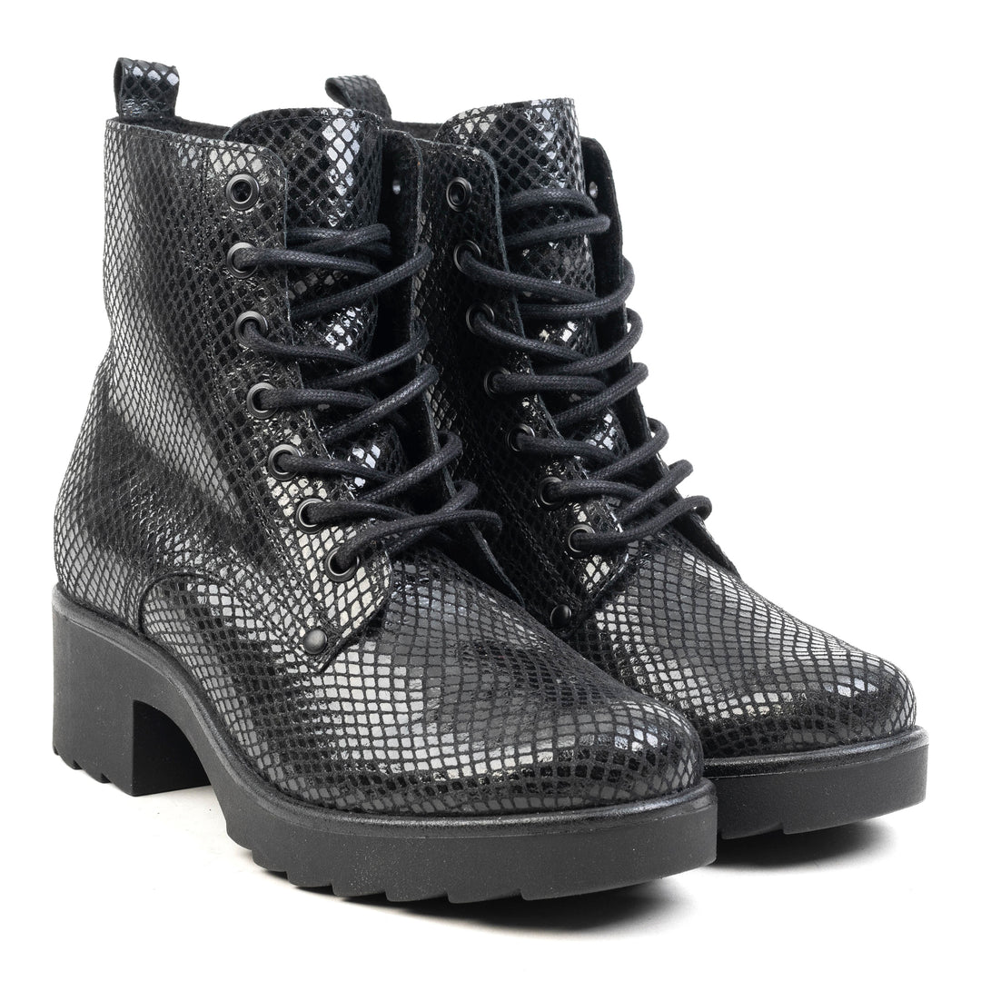 YALE LACE BOOTY fekete Pyton csizma