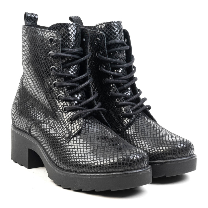 YALE LACE BOOTY fekete Pyton csizma