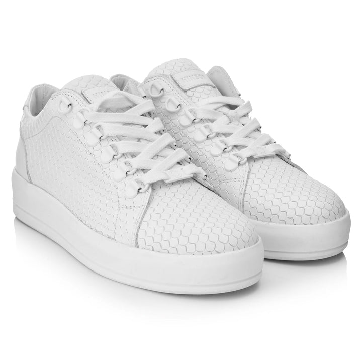 JENNER MONO LOW fehér bőr sneaker
